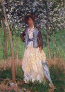 Claude Monet Taking a Walk Sweden oil painting artist